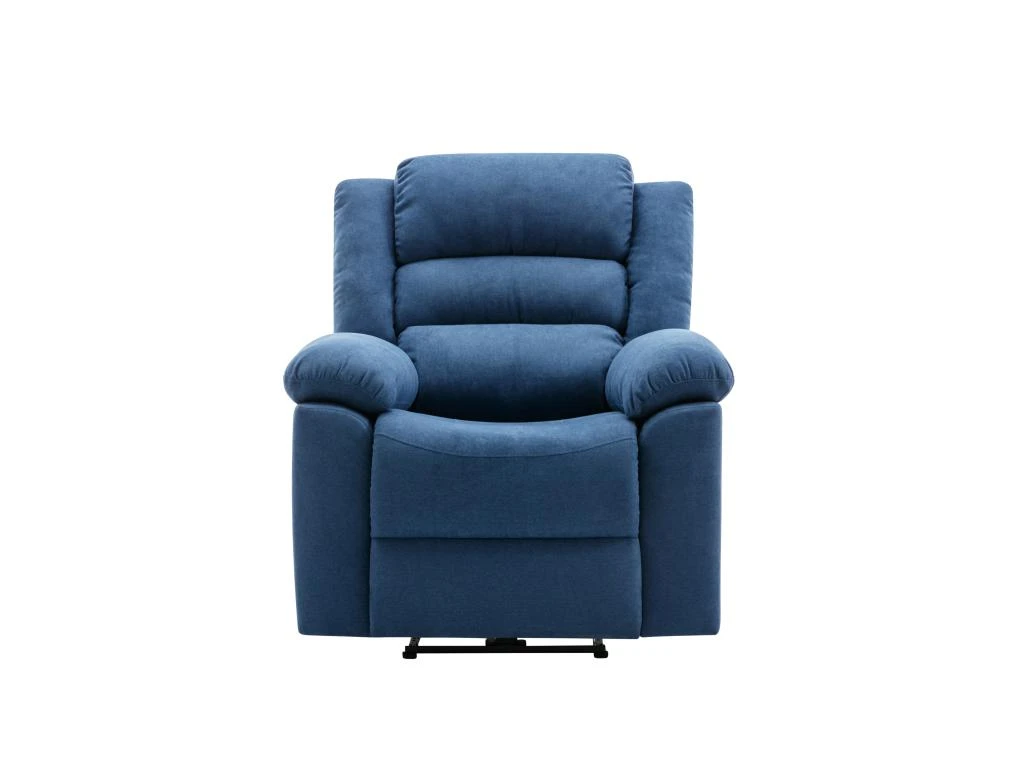 Fauteuil Relax électrique En Tissu Bleu BUROLO 5 Fauteuil Relax électrique En Tissu Bleu BUROLO – Image 3