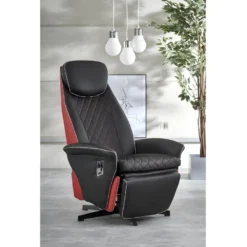 Fauteuil Inclinable Design - Noir/Rouge -Promos Fauteora Magasin fauteuil 18894183