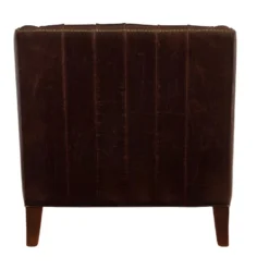 Fauteuil En Cuir COLBERT - Marron -Promos Fauteora Magasin fauteuil 190130