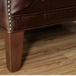 Fauteuil En Cuir COLBERT - Marron -Promos Fauteora Magasin fauteuil 190133