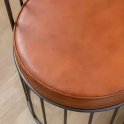 Fauteuil En Cuir Et Métal Aly -Promos Fauteora Magasin fauteuil 19149283