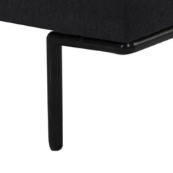 Fauteuil En Tissu Anthracite Et Pieds En Métal ISABELLA -Promos Fauteora Magasin fauteuil 19219583