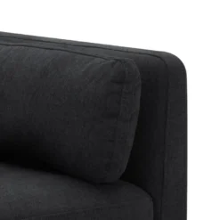 Fauteuil En Tissu Anthracite Et Pieds En Métal ISABELLA -Promos Fauteora Magasin fauteuil 19219595