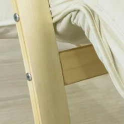 Fauteuil À Bascule Avec Repose-pied Réglable Design Rocking Chair Fauteuil Relax Beige, Fst16-w -Promos Fauteora Magasin fauteuil 19308109