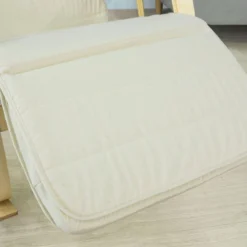 Fauteuil À Bascule Avec Repose-pied Réglable Design Rocking Chair Fauteuil Relax Beige, Fst16-w -Promos Fauteora Magasin fauteuil 19308115