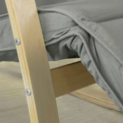 Fauteuil À Bascule Avec Repose-pied Réglable Rocking Chair Fauteuil Relax Gris, Fst16-dg -Promos Fauteora Magasin fauteuil 19308135