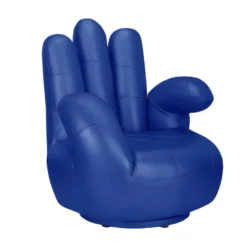 Fauteuil Main Pivotant CATCHY En Simili - Bleu -Promos Fauteora Magasin fauteuil 194153