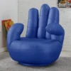 Fauteuil Main Pivotant CATCHY En Simili - Bleu -Promos Fauteora Magasin fauteuil 194156