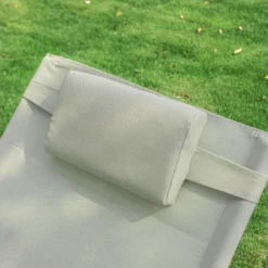 Fauteuil à Bascule Chaise Longue Transat De Jardin Avec Repose-pieds Et 1 Pochette Latérale, Bain De Soleil Rocking Chair - Crème SoBuy OGS28-MI -Promos Fauteora Magasin fauteuil 19507157