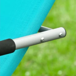 SoBuy OGS28-HBx2 Lot De 2 Fauteuils à Bascule Avec Repose-Pieds - Turquoise -Promos Fauteora Magasin fauteuil 19507181