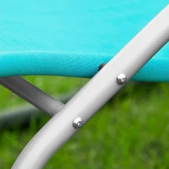 SoBuy OGS28-HBx2 Lot De 2 Fauteuils à Bascule Avec Repose-Pieds - Turquoise -Promos Fauteora Magasin fauteuil 19507183