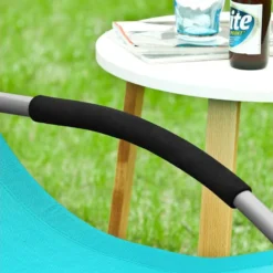 SoBuy OGS28-HBx2 Lot De 2 Fauteuils à Bascule Avec Repose-Pieds - Turquoise -Promos Fauteora Magasin fauteuil 19507185