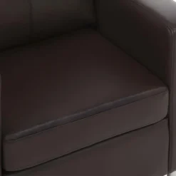 Fauteuil En Simili ACKLEY - Marron 10 Fauteuil En Simili ACKLEY - Marron -Promos Fauteora Magasin fauteuil 196523