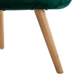 Fauteuil En Velours Vert LUOSTO -Promos Fauteora Magasin fauteuil 19823939