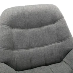Fauteuil En Tissu Gris LUOSTO -Promos Fauteora Magasin fauteuil 19824297