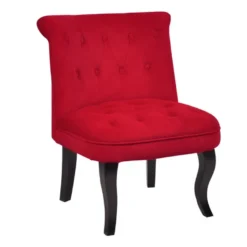 Fauteuil Crapaud MELOSIA - Velours Rouge -Promos Fauteora Magasin fauteuil 199035