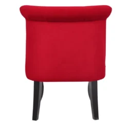 Fauteuil Crapaud MELOSIA - Velours Rouge -Promos Fauteora Magasin fauteuil 199039