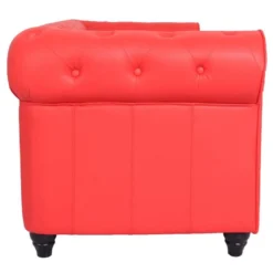 Grand Fauteuil Chesterfield Rouge -Promos Fauteora Magasin fauteuil 19942985