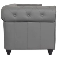 Grand Fauteuil Chesterfield Gris -Promos Fauteora Magasin fauteuil 19943811