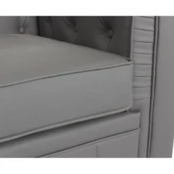 Grand Fauteuil Chesterfield Gris -Promos Fauteora Magasin fauteuil 19943813