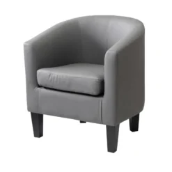 Fauteuil Biko 75X66X60Cm Gris - Venprodin