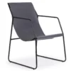 Fauteuil Ulysse Métal Noir Et Simili Gris -Promos Fauteora Magasin fauteuil 20008419