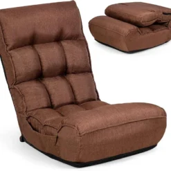 Chaise Pliable De Sol Relax - Dossier à 4 Position Réglable 90°-150°