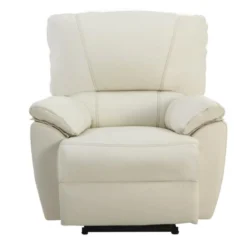 Fauteuil Relax électrique En Cuir MARCIS - Ivoire -Promos Fauteora Magasin fauteuil 202621