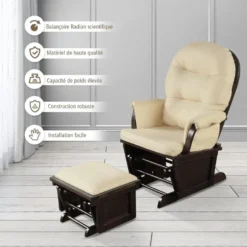 Fauteuil à Bascule Avec Repose-pieds, Coussin Amovible Idéal -Promos Fauteora Magasin fauteuil 20920319