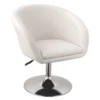 Fauteuil Siège Chaise Design Lounge Pivotant Cuir Synthétique Blanc 1109020 1 Fauteuil Siège Chaise Design Lounge Pivotant Cuir Synthétique Blanc 1109020 -Promos Fauteora Magasin fauteuil 20949657