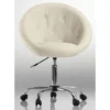 Fauteuil Siège Chaise Capitonné Lounge Pivotant Synthétique Crème 1109012 2 Fauteuil Siège Chaise Capitonné Lounge Pivotant Synthétique Crème 1109012 -Promos Fauteora Magasin fauteuil 20949661