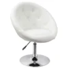 Fauteuil Siège Chaise Capitonné Lounge Pivotant Synthétique Blanc 1109002 -Promos Fauteora Magasin fauteuil 20949663
