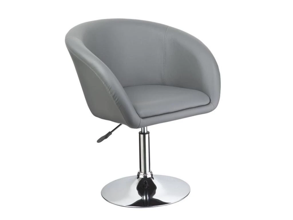 Fauteuil Siège Chaise Design Lounge Pivotant Cuir Synthétique Gris 1109024/2 3 Fauteuil Siège Chaise Design Lounge Pivotant Cuir Synthétique Gris 1109024/2