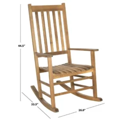 Fauteuil à Bascule Pour L'extérieur TEAK 66 X 85 X 113 Cm - Shasta -Promos Fauteora Magasin fauteuil 21034475
