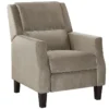 Fauteuil De Relaxation En Velours Beige Taupe EGERSUND -Promos Fauteora Magasin fauteuil 21041957