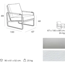 Fauteuil Rembourré Structure Acier Inoxydable. 11 Fauteuil Rembourré Structure Acier Inoxydable. -Promos Fauteora Magasin fauteuil 21097107