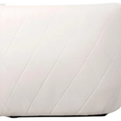 Fauteuil Moderne Revêtement Matelassé Losania Simili Blanc -Promos Fauteora Magasin fauteuil 21134197