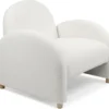 Fauteuil Club Bowie Tissu Bouclette Blanc 2 Fauteuil Club Bowie Tissu Bouclette Blanc -Promos Fauteora Magasin fauteuil 21151601