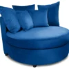 Fauteuil XXL Musso Velours Bleu -Promos Fauteora Magasin fauteuil 21191473