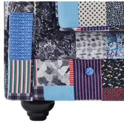 Fauteuil En Tissu Patchwork CHESTERFIELD -Promos Fauteora Magasin fauteuil 21223359