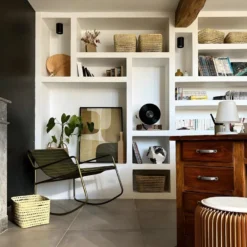 Rocking Chair En Cuir Kaki Sydney -Promos Fauteora Magasin fauteuil 21308441