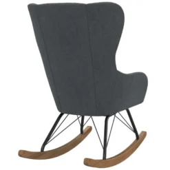 Chaise D'appoint En Lin Gris -Promos Fauteora Magasin fauteuil 21678527