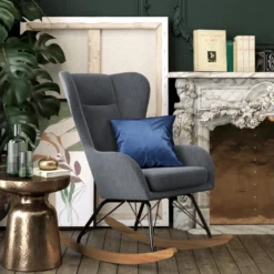 Chaise D'appoint En Lin Gris -Promos Fauteora Magasin fauteuil 21678533