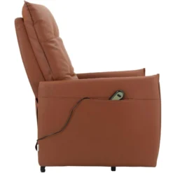 Fauteuil Inclinable électrique Et Relevable En PU Cognac -Promos Fauteora Magasin fauteuil 21680771