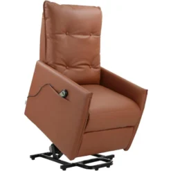 Fauteuil Inclinable électrique Et Relevable En PU Cognac -Promos Fauteora Magasin fauteuil 21680777