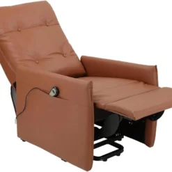 Fauteuil Inclinable électrique Et Relevable En PU Cognac -Promos Fauteora Magasin fauteuil 21680779