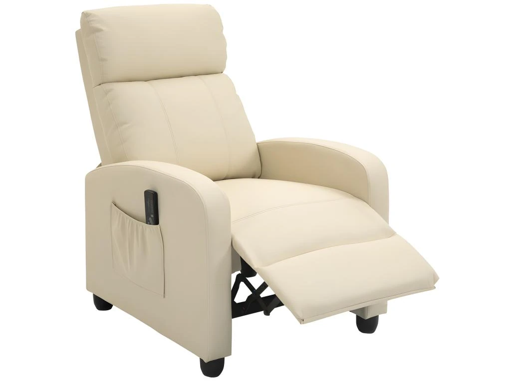 Fauteuil Relaxant Massant YOURI Crème 3 Fauteuil Relaxant Massant YOURI Crème