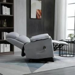 Fauteuil De Relaxation Releveur AUGUSTO Gris Clair Chiné -Promos Fauteora Magasin fauteuil 21988463