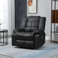 Fauteuil De Relaxation Massant EMILIO Noir -Promos Fauteora Magasin fauteuil 21988469