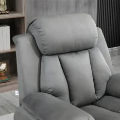 Fauteuil De Relaxation Releveur Boston Avec Repose-Pieds Tissu Gris -Promos Fauteora Magasin fauteuil 21988491